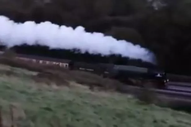 Watch: Full steam ahead as vintage style train powers through Marsden!